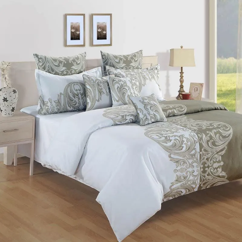 Swayam Damani Ethnic Cotton Bedsheet - 144 TC media 1