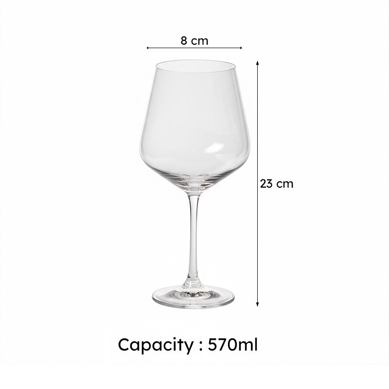 Santorini Bohemia Crystal Wine Glass (570mL) - Set of Six image 9