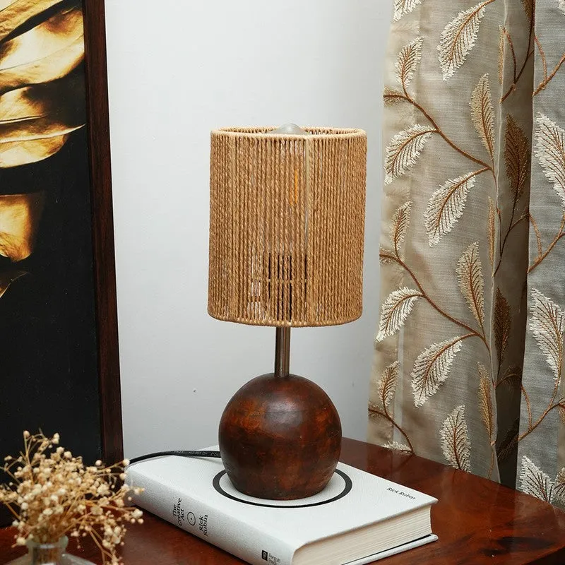 Candlecore Cotton Table Lamp - Brown media 3