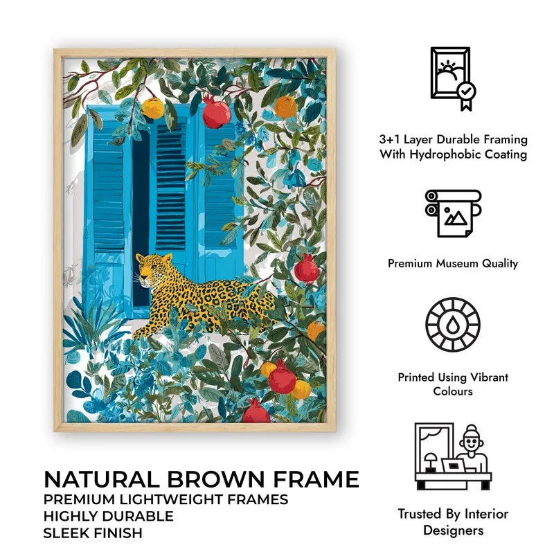 Elegant Spots Canvas Wall Painting - Brown Frame media 10