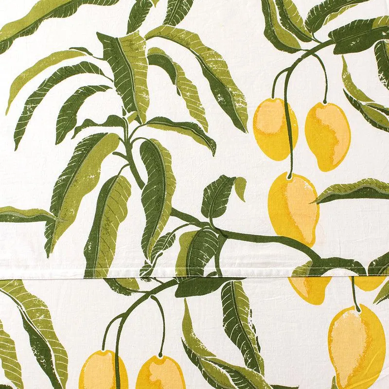 Amra Mango Cotton Bedsheet (Yellow) - 180 TC media 4