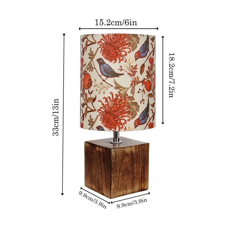 RadianceAura Premium Wooden Table Lamp - Multicolor media 7