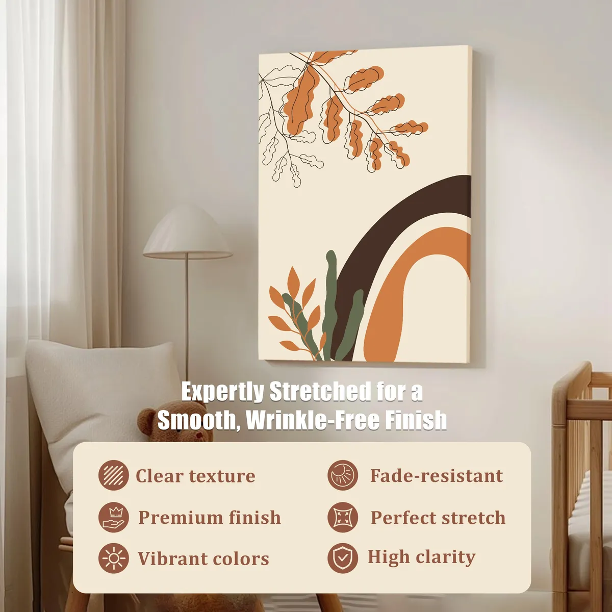 Soft Terra Cotton Canvas Wall Painting media 5
