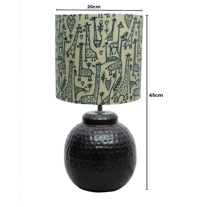 Marie Wilda Fabric Table Lamp - Yellow,Black media 6