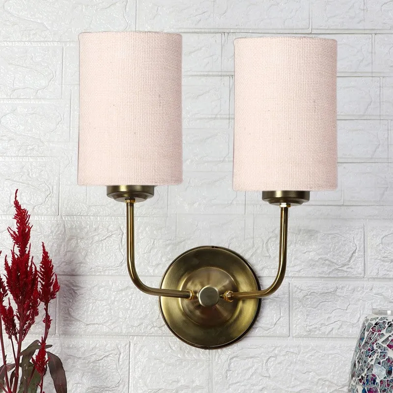 Lumoire Duo Metal Wall Lamp - Gold,White media 3