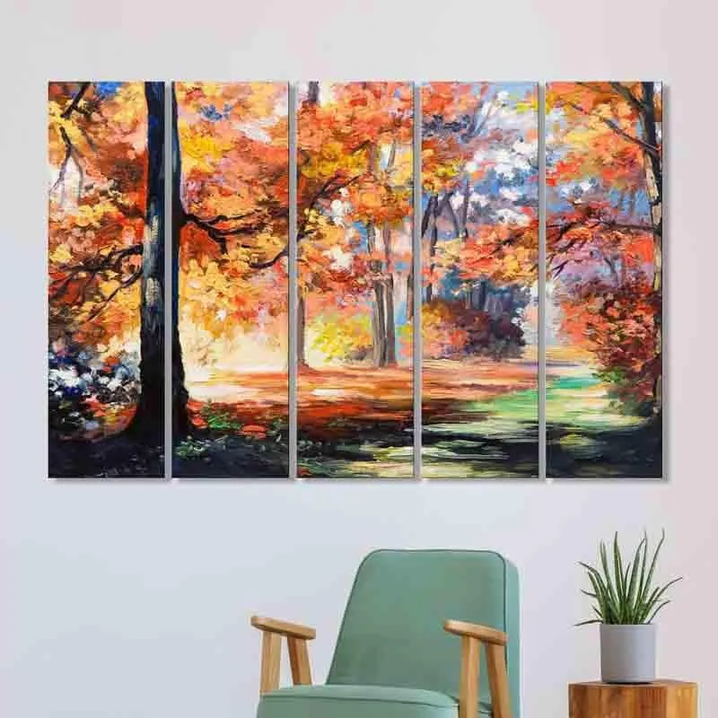 Autumn Wall Art - Five Piece Set media 1