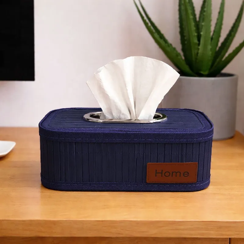 EcoNest Bamboo Tissue Holder - Blue media 3