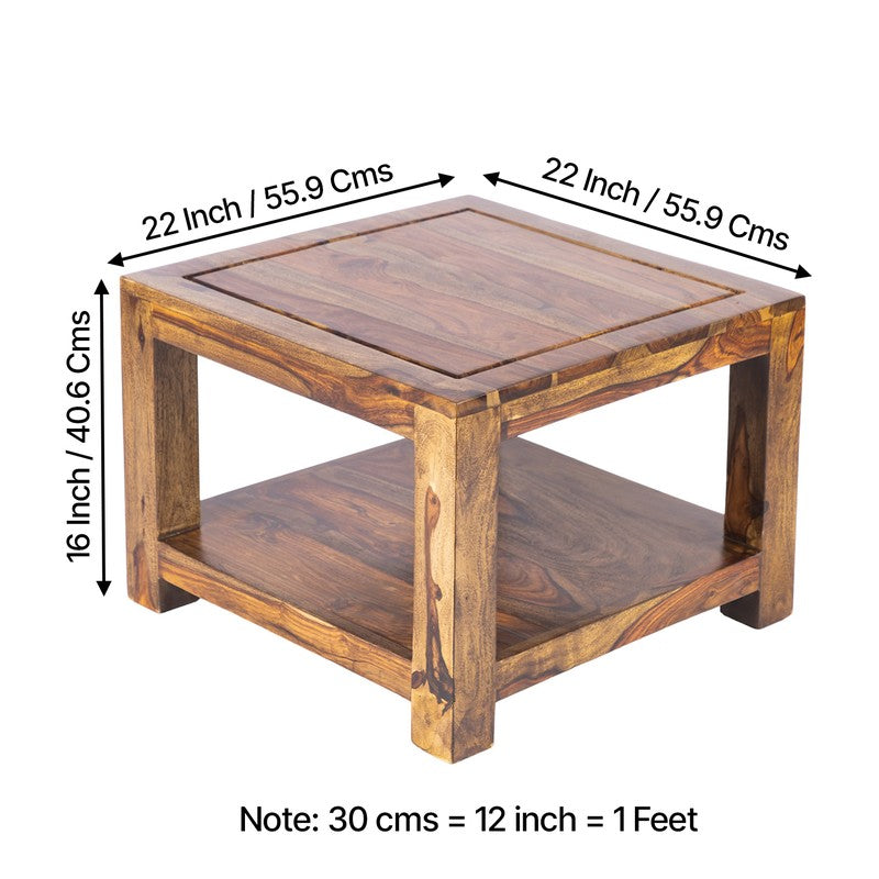 Frixon Sheesham Wooden Center Table - Dark Brown media 9