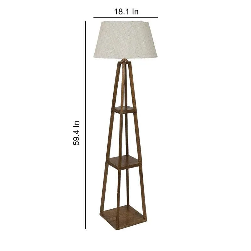 Blace Netima Floor Lamp With Shelf - Bisque media 6
