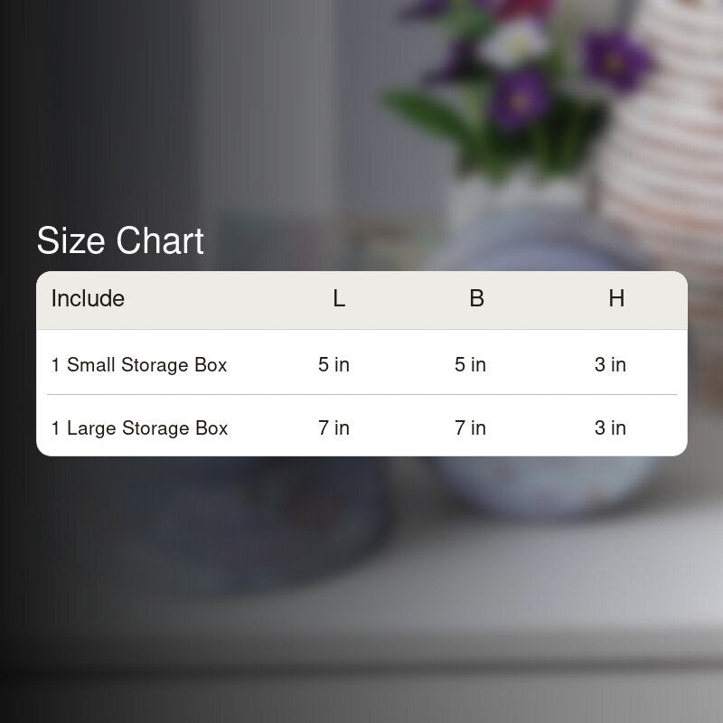 Radana Floral Storage Box - Set Of Two media 5