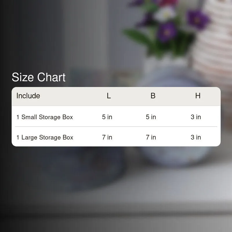 Radana Floral Storage Box - Set Of Two media 5