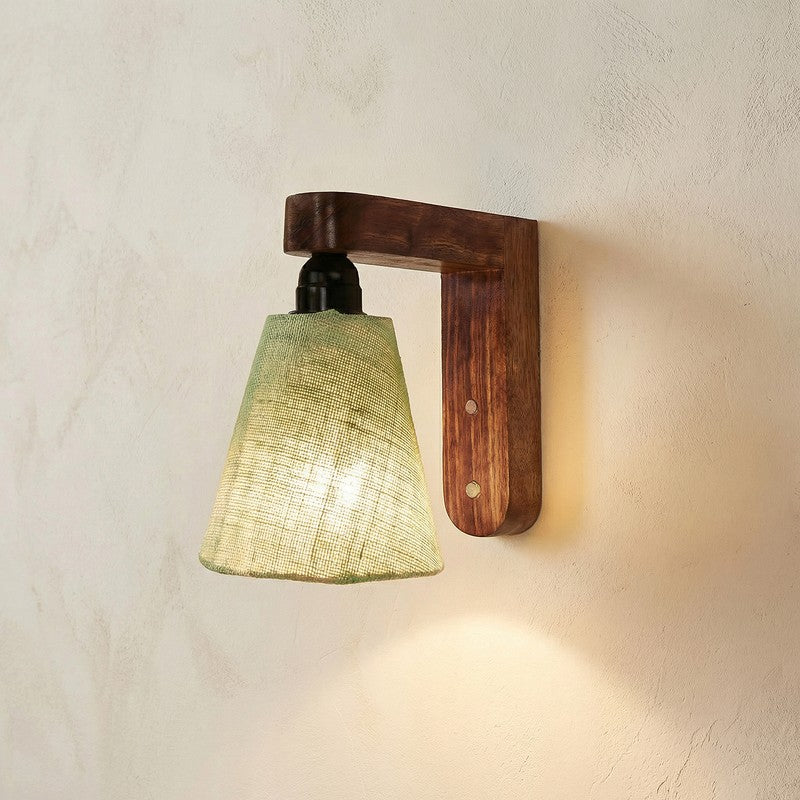 Piacere Jute & Wooden Wall Lamp media 4
