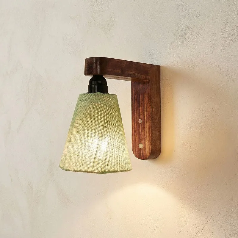 Piacere Jute & Wooden Wall Lamp media 4