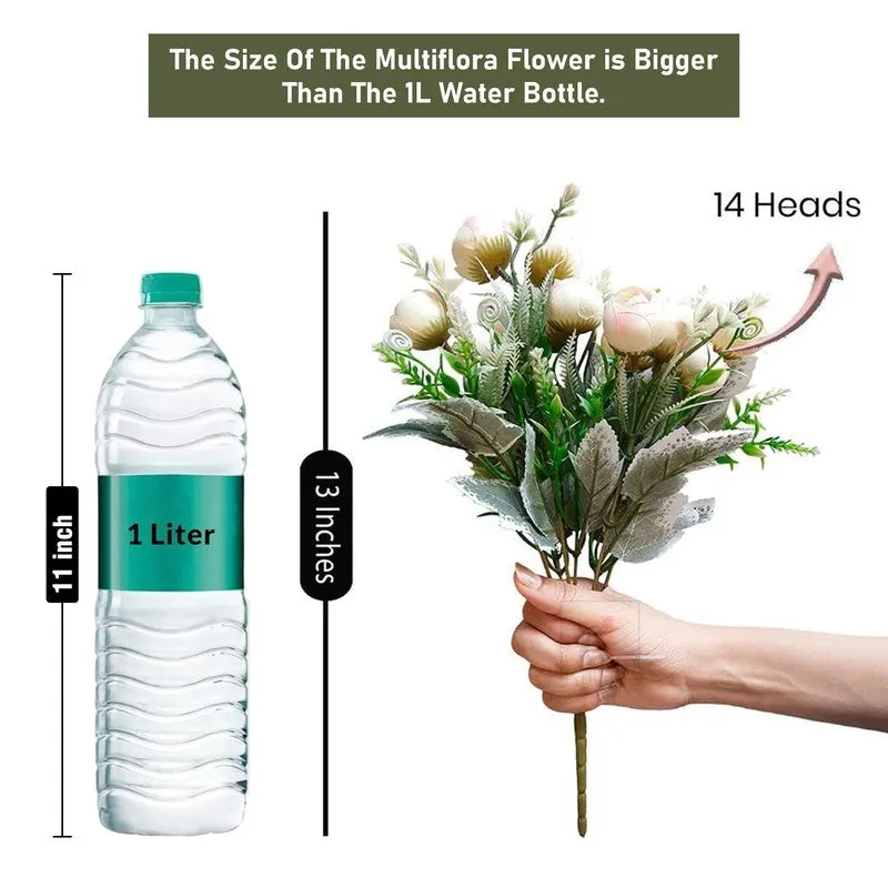 Petaline Polyester Artificial Flower - Set Of Four media 7