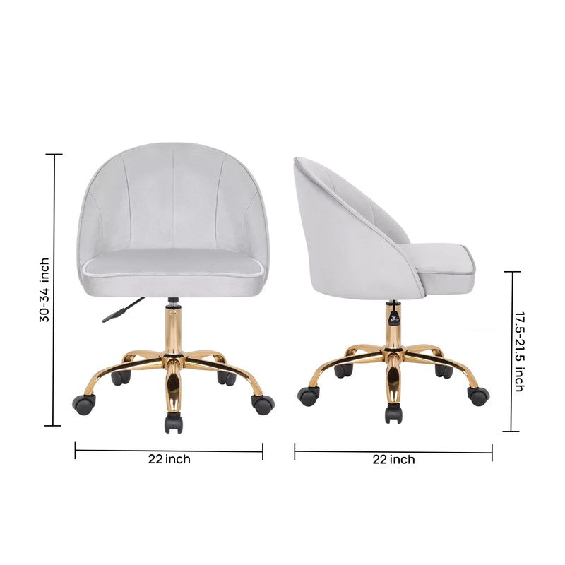 Opulon Metal Office Chair  -  Grey media 8