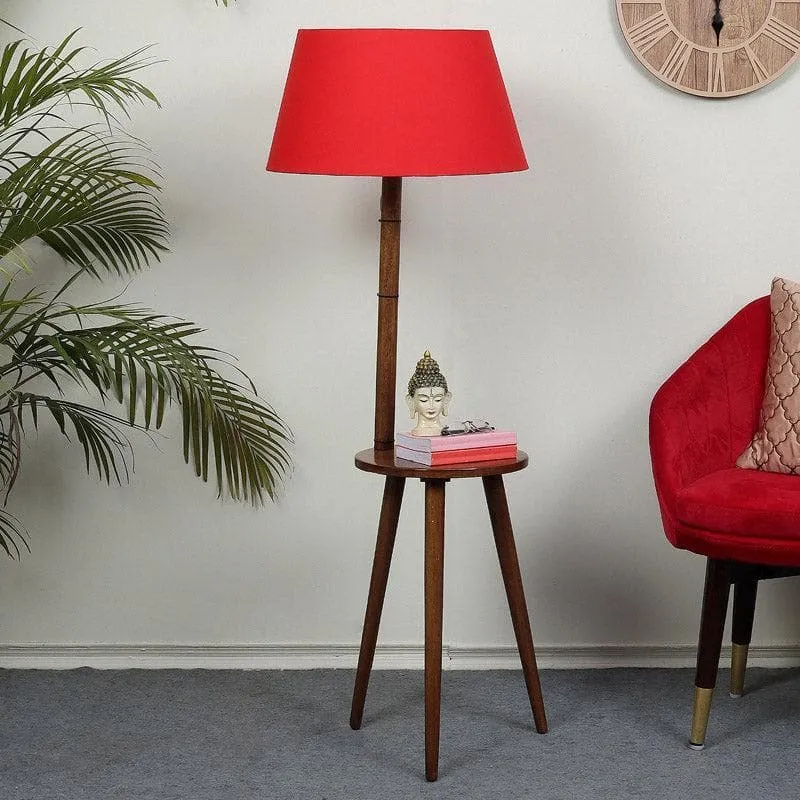 Rosa Miosa Floor Lamp With Shelf - Red media 3