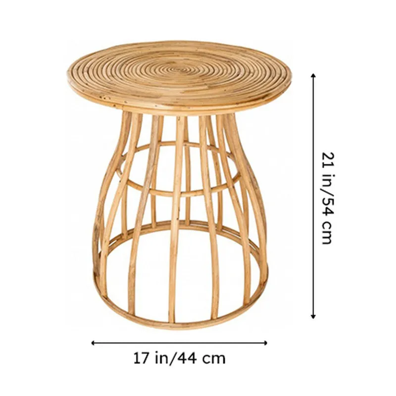 Nereus Rattan Accent Table media 7