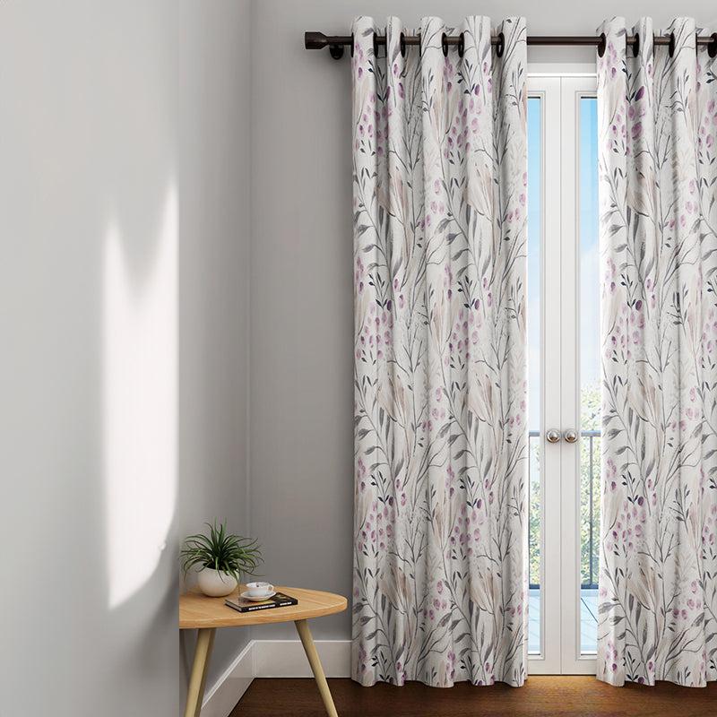 Derwa Floral Curtain - Door - 7 Feet
