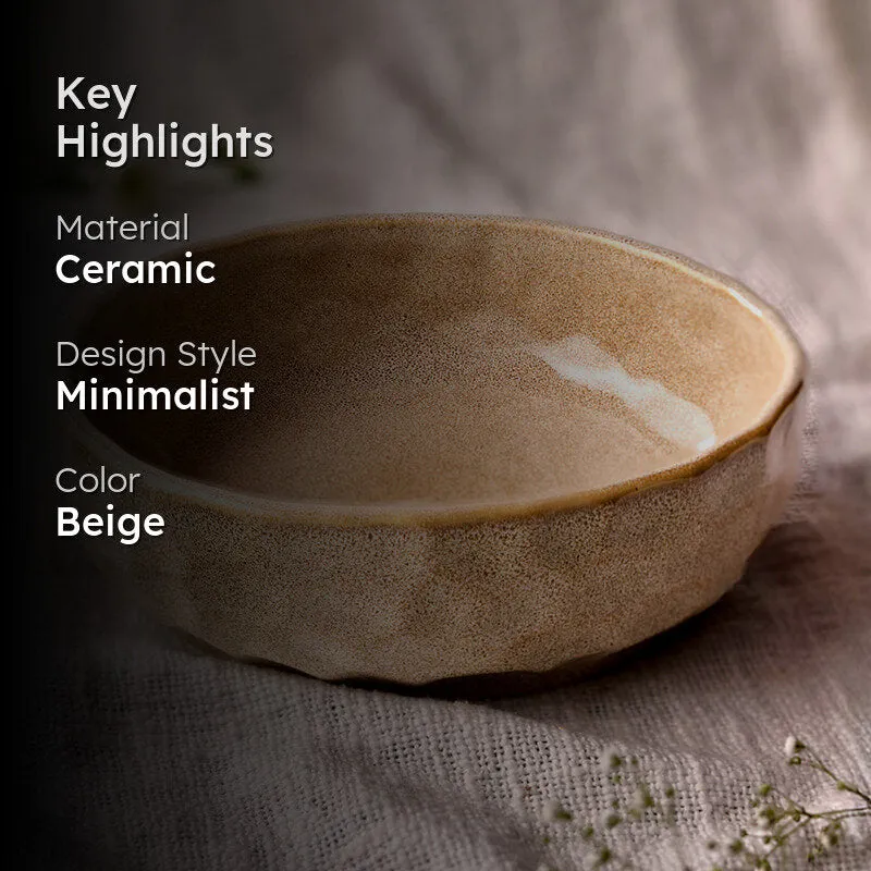 Cüraa By YFL Home Rustic Facet & Flow Serving Bowl - 1200 mL media 2