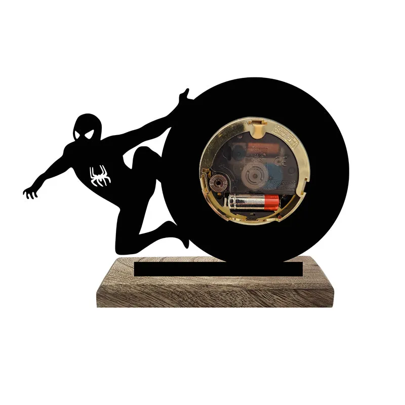 Spiderman Noir Analog Table Clock media 3