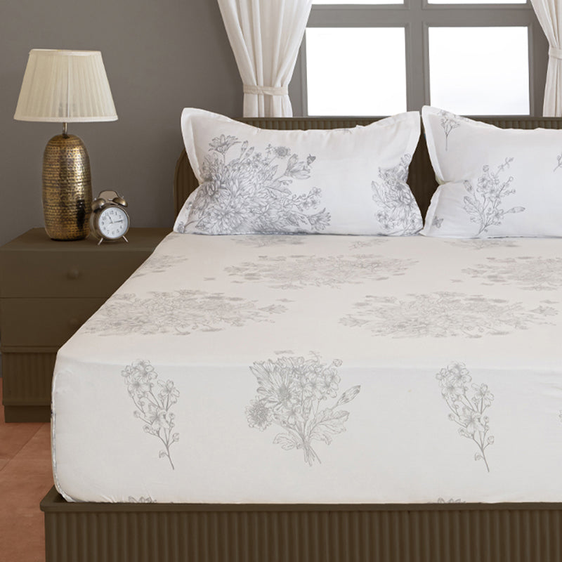 Swayam Pristine in White Bedsheet - 210 TC || Super Soft media 4