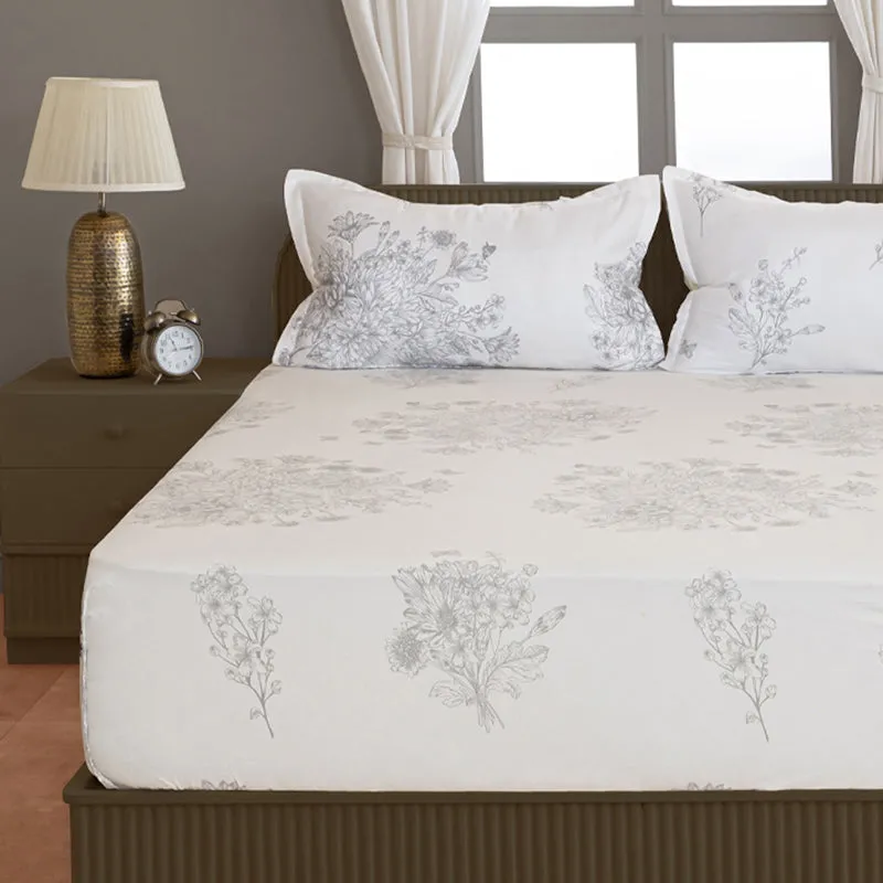 Swayam Pristine in White Bedsheet - 210 TC || Super Soft media 4