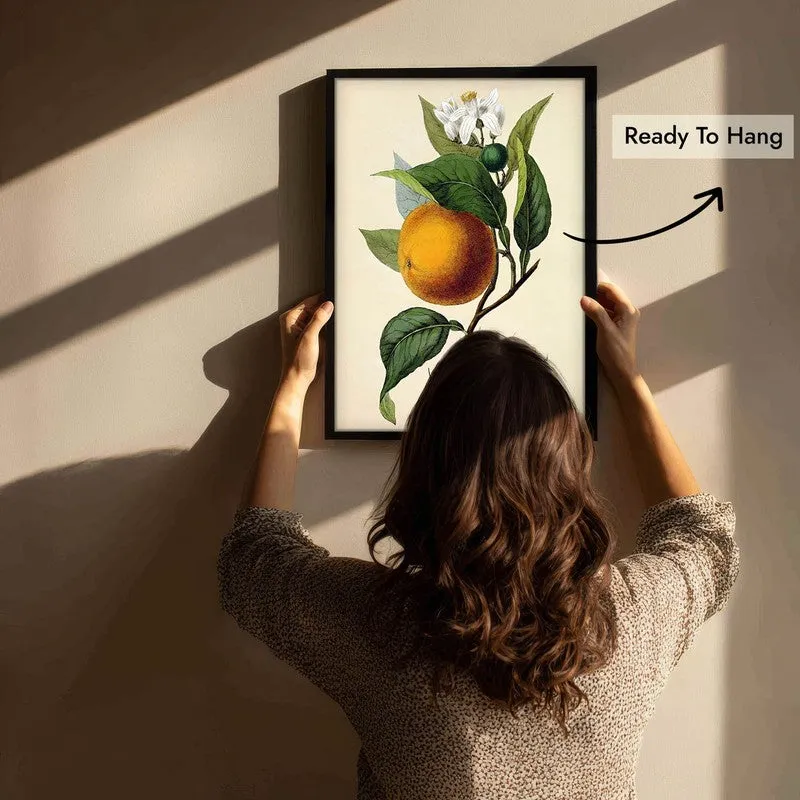 Tropical Zest Archival Canvas Wall Art - Black media 6