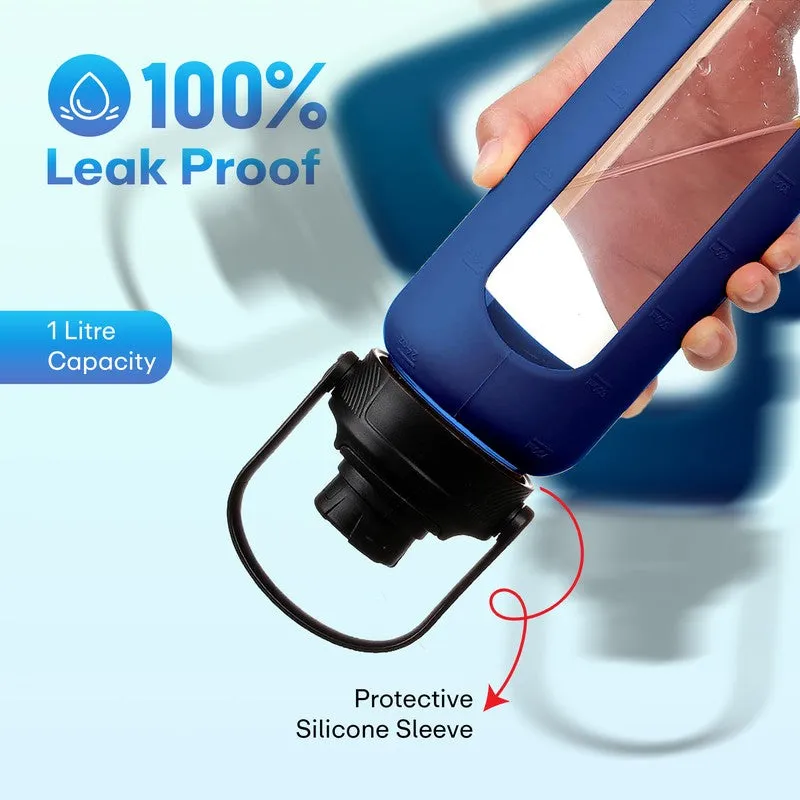 Rioware Aqualoom Water Bottle (Blue & Black) - 1000 mL media 4