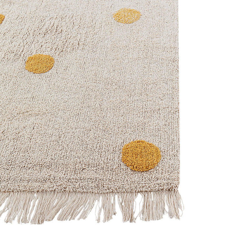 Polka Dream Tufted Cotton Area Rug - Yellow media 6