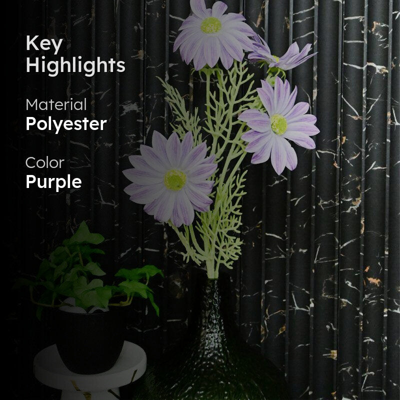Artificial Gerbera Flower Stick - Light Purple media 2