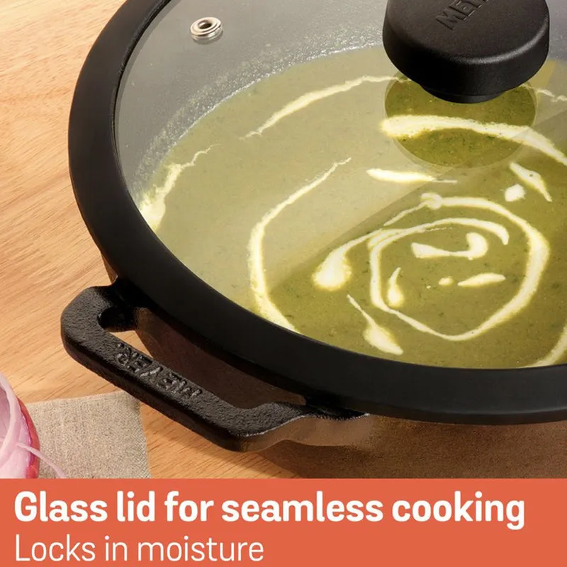 Meyer Cast Iron Kadhai with Lid - 4500 mL media 6