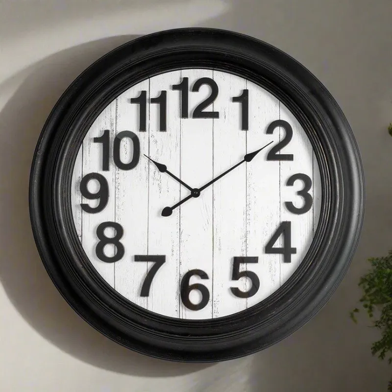 Regal Round Wall Clock - Black & White media 3