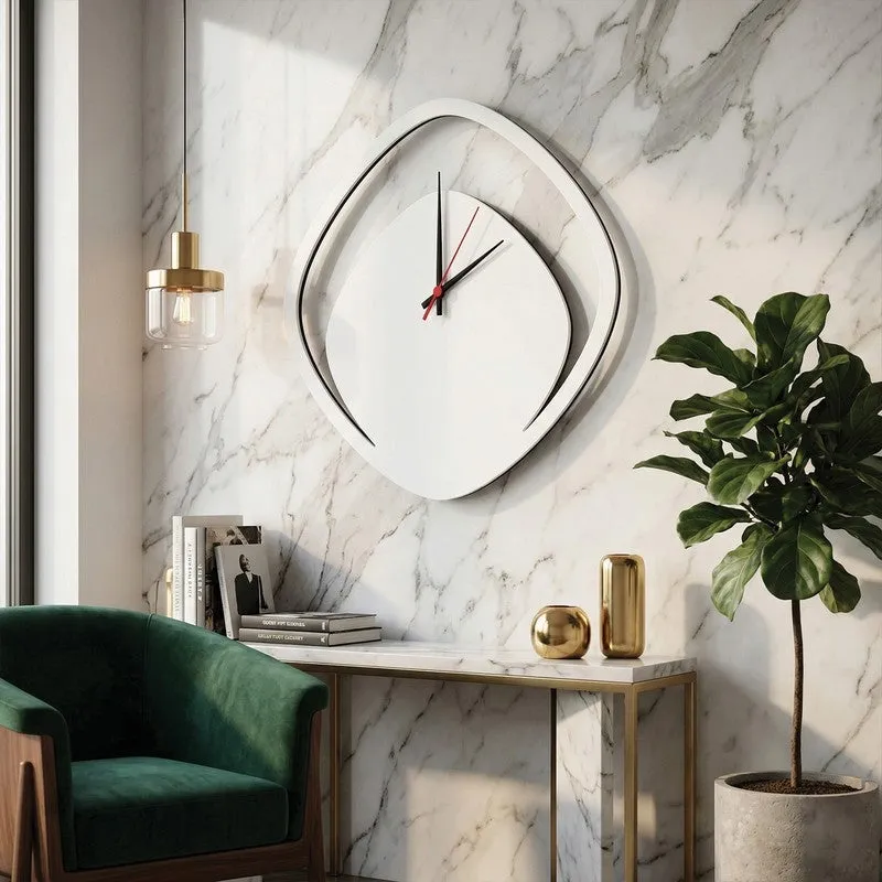 Boomera White MDF Wall Clock media 5