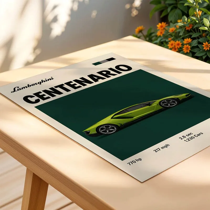 Centenario Speed Wall Poster media 4