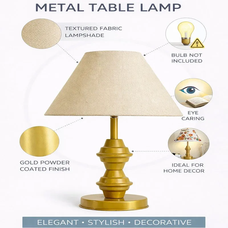 PureVista Metal Table Lamp - Beige media 5