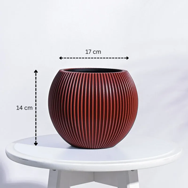 UGAOO Planter Vase Ball Groove - Merlot Red media 6