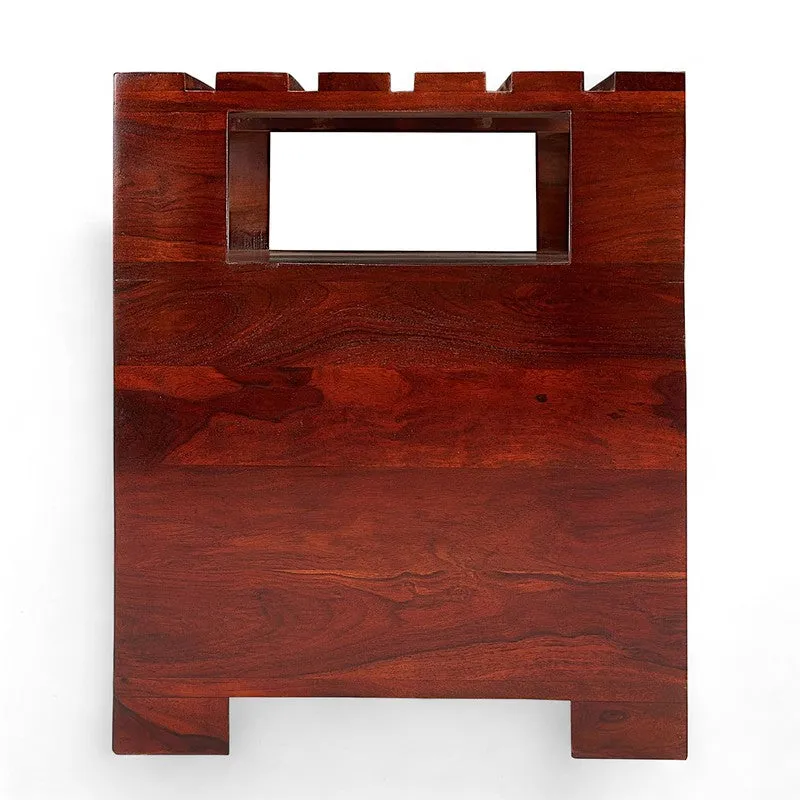 Wverix Sheesham Wooden Side & Bedside Table - Deep Brown media 6