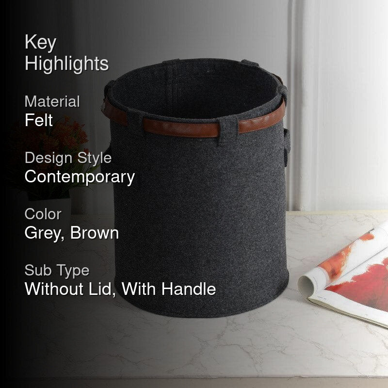 Anise Felt Storage Basket media 2