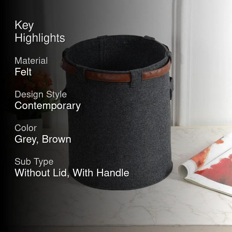 Anise Felt Storage Basket media 2