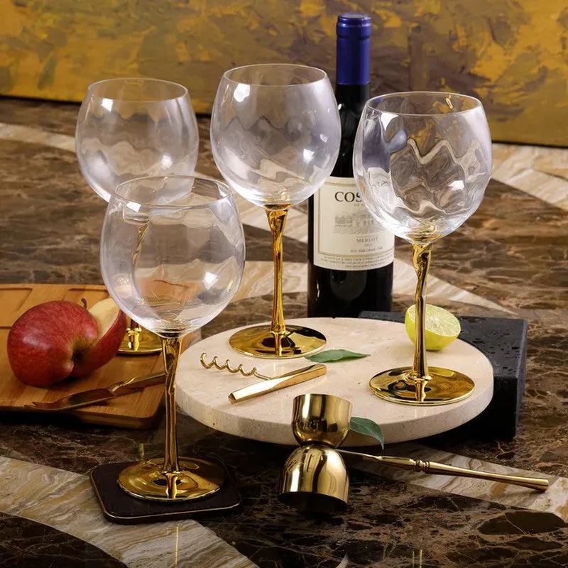 Crystal Toast Wine Glasses (650 mL Each) - Set of Four media 4