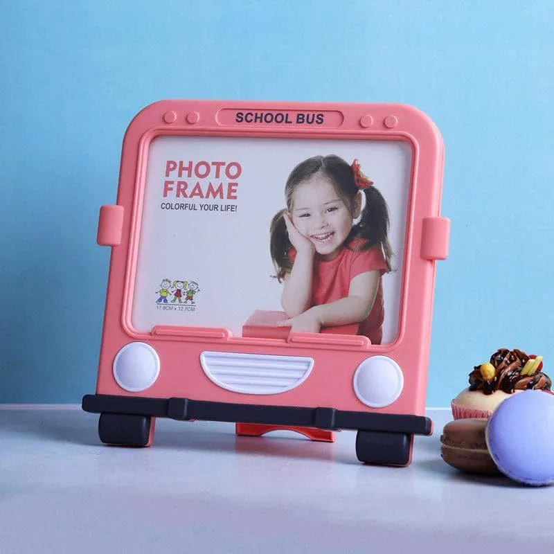 Ride To School Photo Frame - Pink media 3
