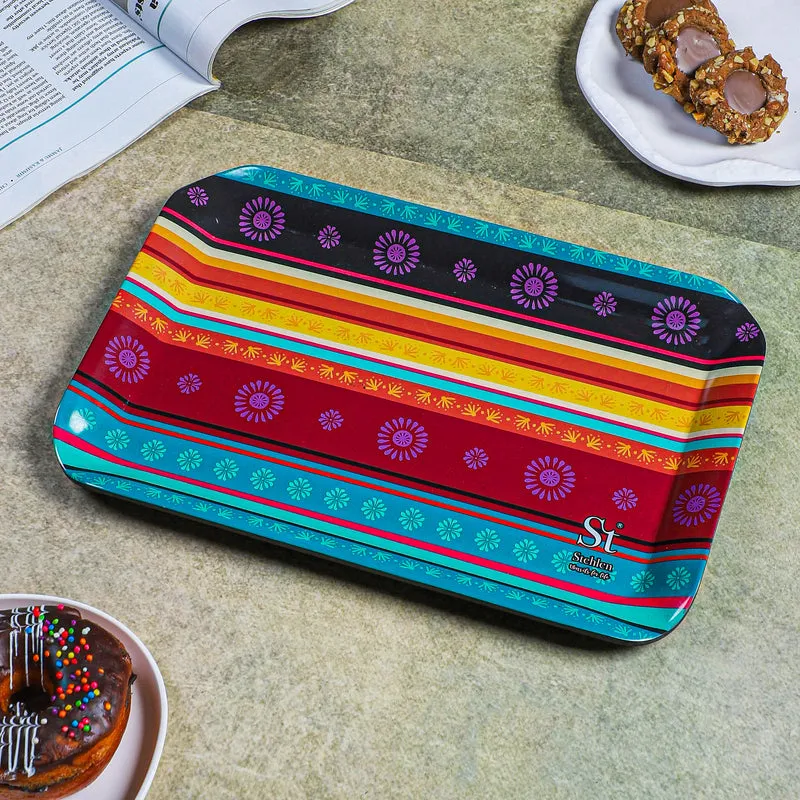 Ethnic Borders Melamine Serving Tray media 5
