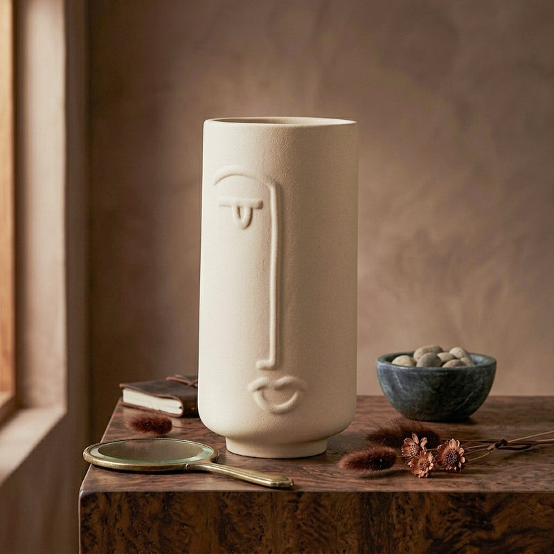 Ada Face Vase - White media 4