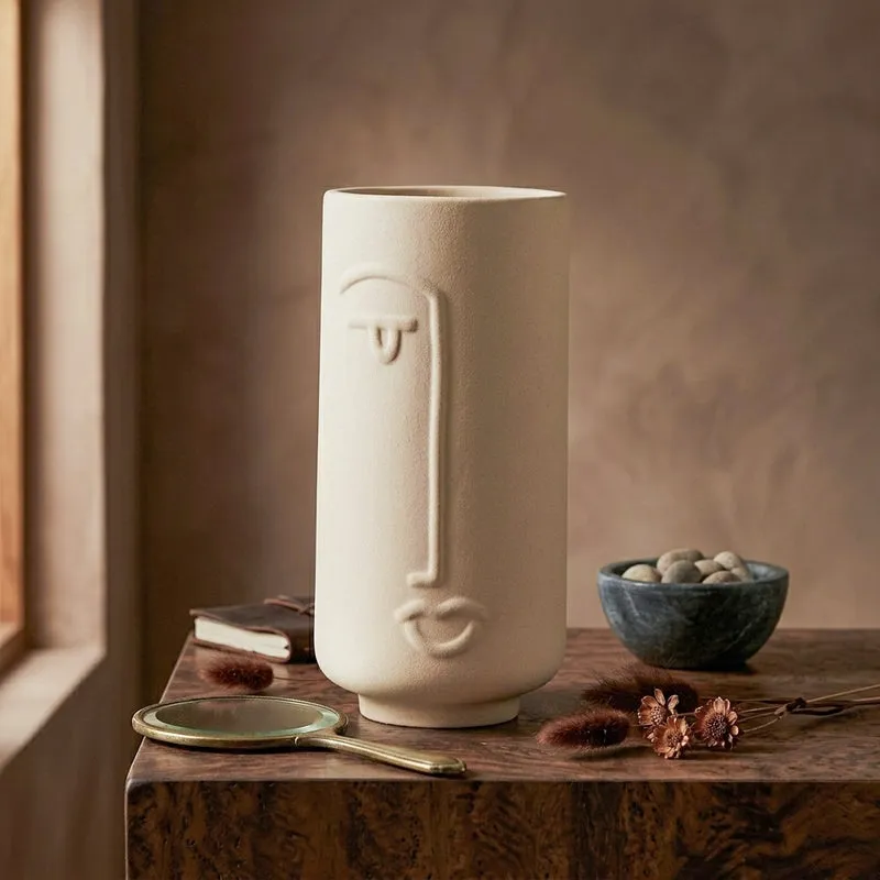 Ada Face Vase - White media 4