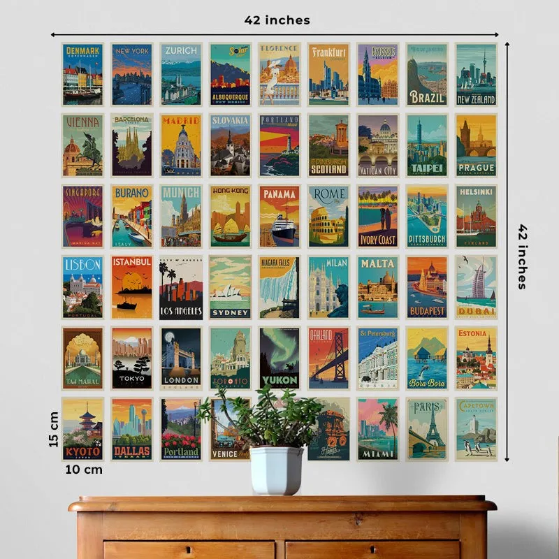 Vintage City Wall Poster - Set Of Fifty Four media 7