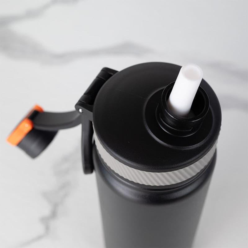 Macro Bliss Hot & Cold Thermos Water Bottle (Grey & Black, 750 mL Each) - Set Of Two media 4