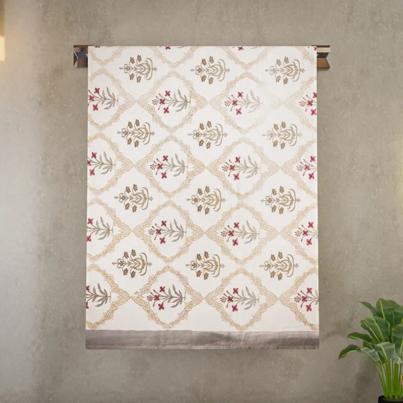 Costal Leaf Cotton Hand Towel - Sky Brown media 4