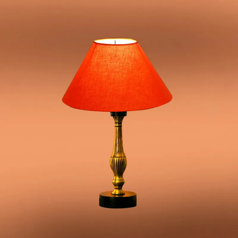 Aurelo Kyro Wooden Table Lamp - Orange media 7