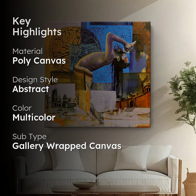 Spiritual Journey Poly Canvas Wall Painting media 2