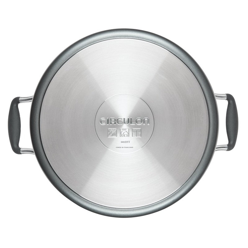 Circulon Aluminum Cooking Pot with Lid - 7580 ML media 7